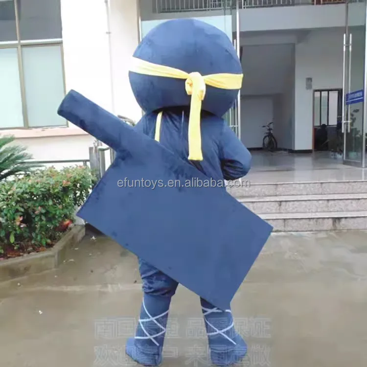 Efun MOQ 1 PC  Professional custom Adults size Ninja mascot Costume  for sale