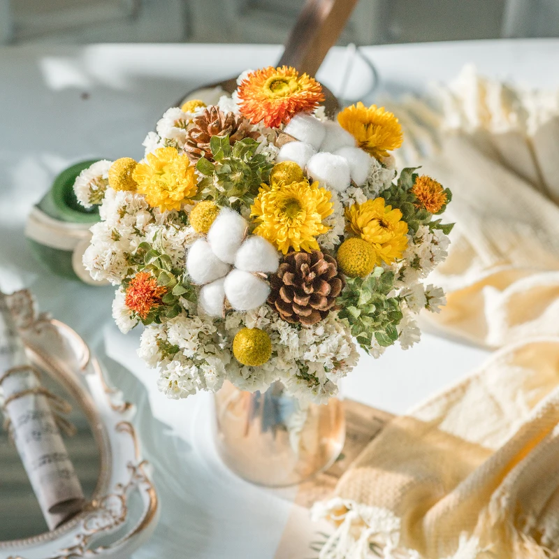 Оптовая продажа сушеные цветы высокого качества букет сушеных цветов подарок настоящий натуральный сушеный цветок для украшения дома