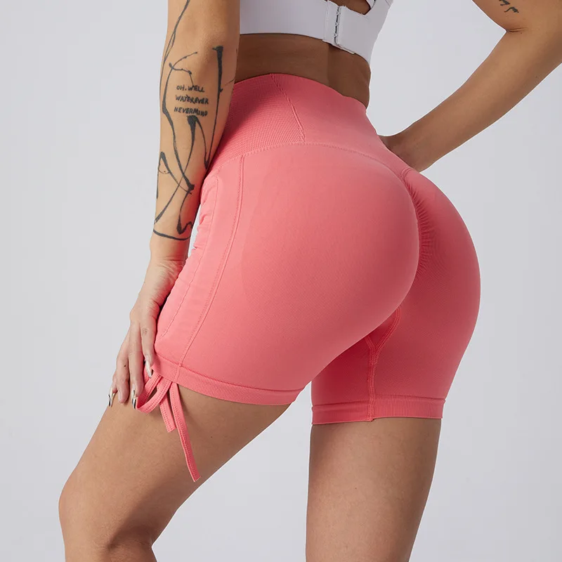 Hot Selling seamless Push Up Yoga Shorts Women Gym Fitness SportsWear Workout Wear Tights Running High Waist Yoga Leggings LOGO