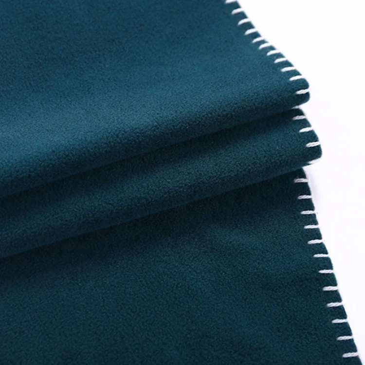 free sample plain color customized logo green polar fleece scarf in stock