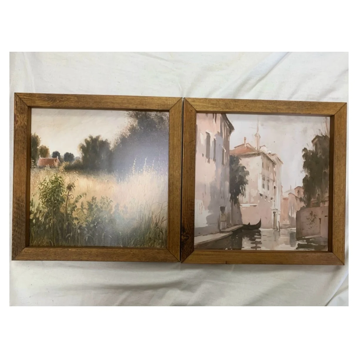 Premium quality UV printing custom design Coffee shop landscape print sign Quote and arts frame sign