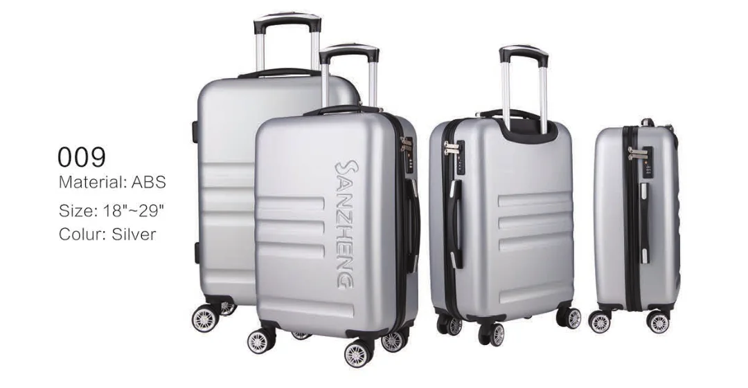 Sanzheng Female Suitcase Set 20-24-28 Inch New Design Student Lightweight ABS Travel Box Trolley Case