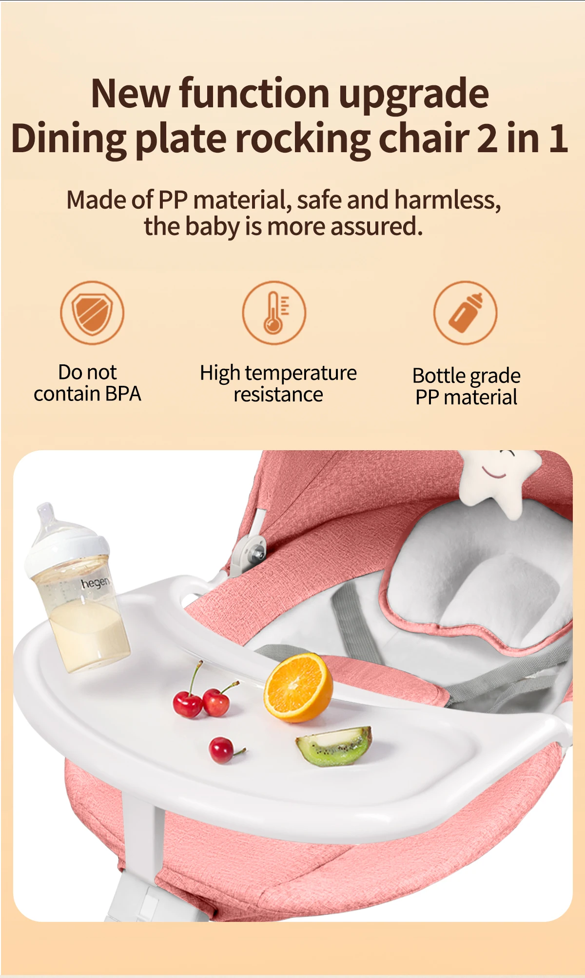 Baby Swing for Infants Electric Bouncer for Portable Swing For Baby Boy Girl Remote Control Baby Rocker