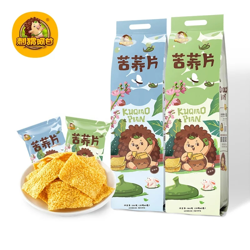 Healthy Snacks Tartary Buckwheat crispy snack chips 186g with 6 Bags