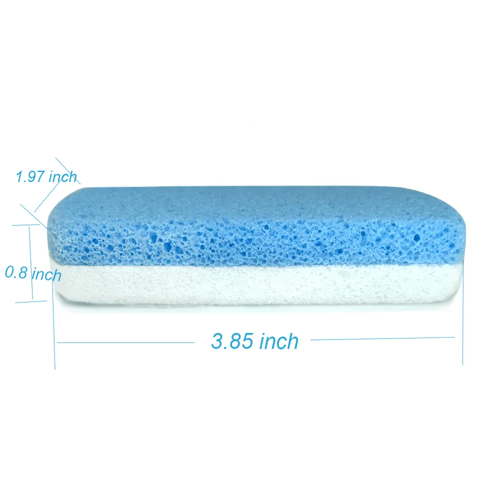 Double Sided Pumice Stone Feet Hard Skin 100% Siliglass Callus Remover Exfoliates Feets Smooths Skin