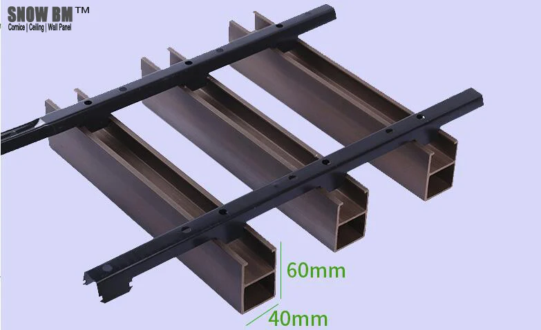 WPC  Acoustic Ceiling Suspended False Ceiling Board for Interior usage