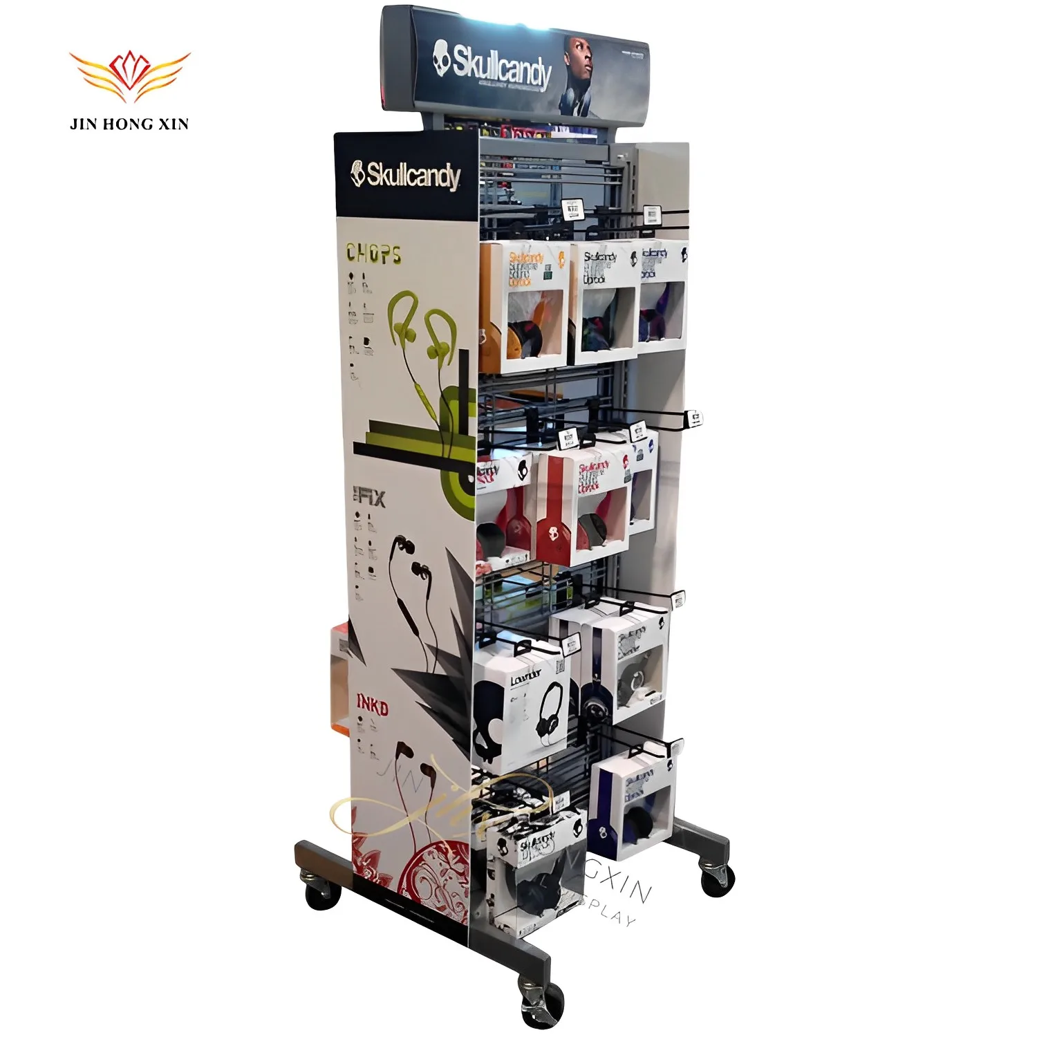 hot sale retail phone shop top quality design pop display stands for earphone accessory