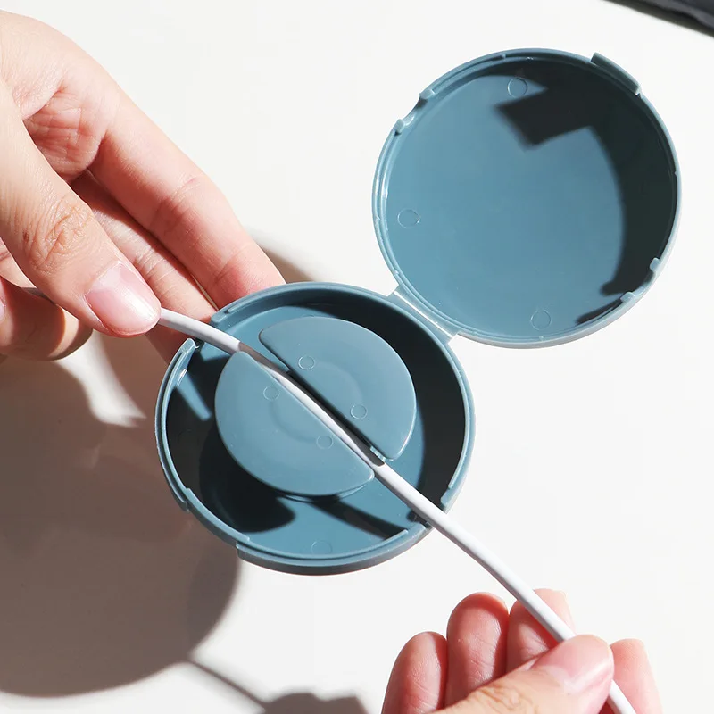 Travel organizer cable holder charging data cable storage and organization winding wire holder buckle