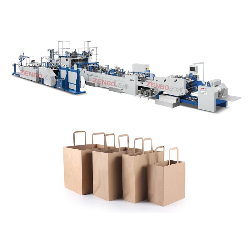 Full automatic square bottom paper bag machine;equipment for the production of paper bags ZB1260SF-450