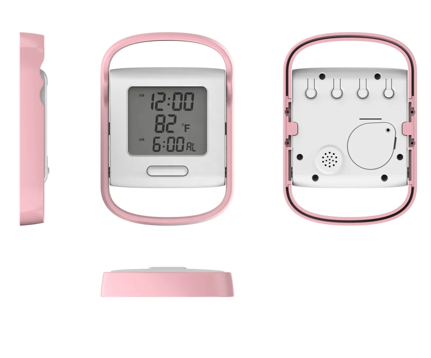 Multi-functional table alarm clock desk alarm clock with calendar and temperature display