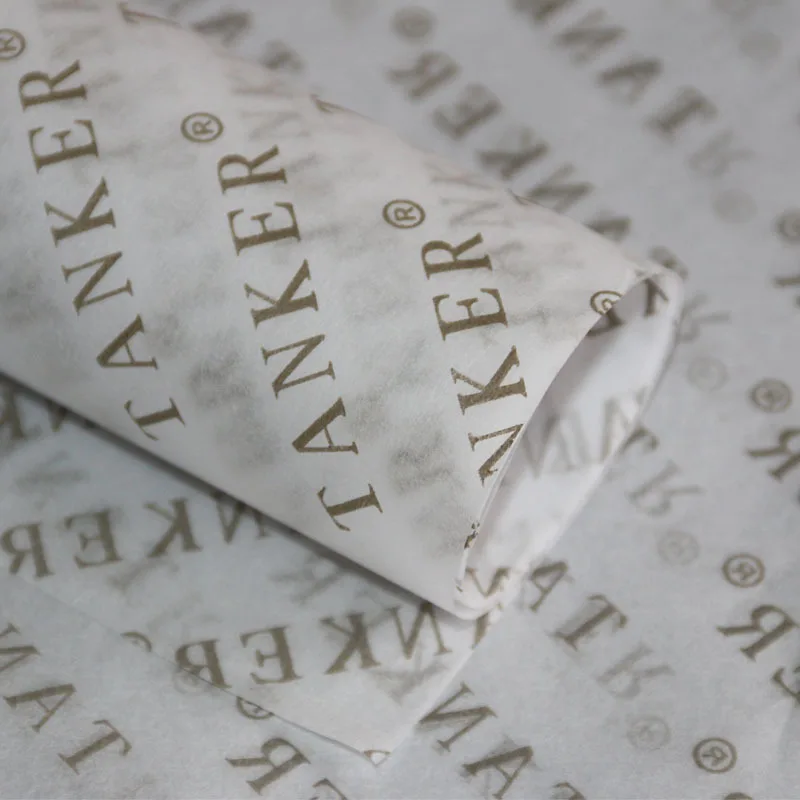 Luxury White Background Clothing Black Custom Tissue Paper , Printing  Paper