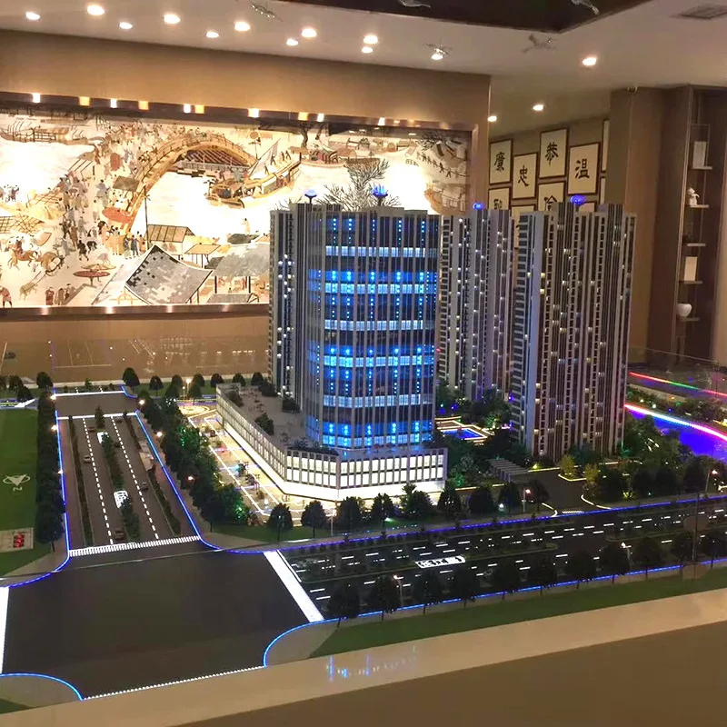 Manufacturers supply architectural models building miniature sand table model making real estate sales sand table