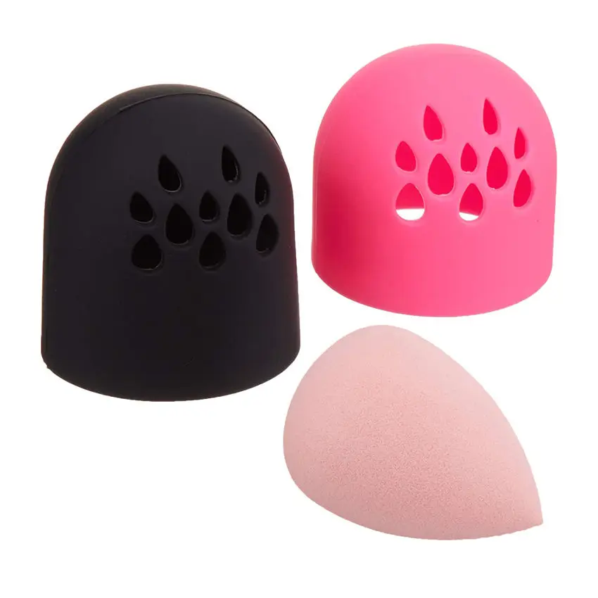 Makeup Sponge Display Rack Cosmetic Blender Sponge Case Puff Holder Soft Silicone Powder Puff Drying Holder Egg Stand Beauty Pad