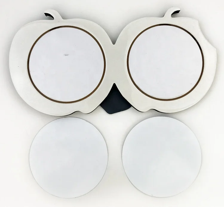 MD-032 Double Apple Sublimation Blanks /Sublimation photo frame /MDF board