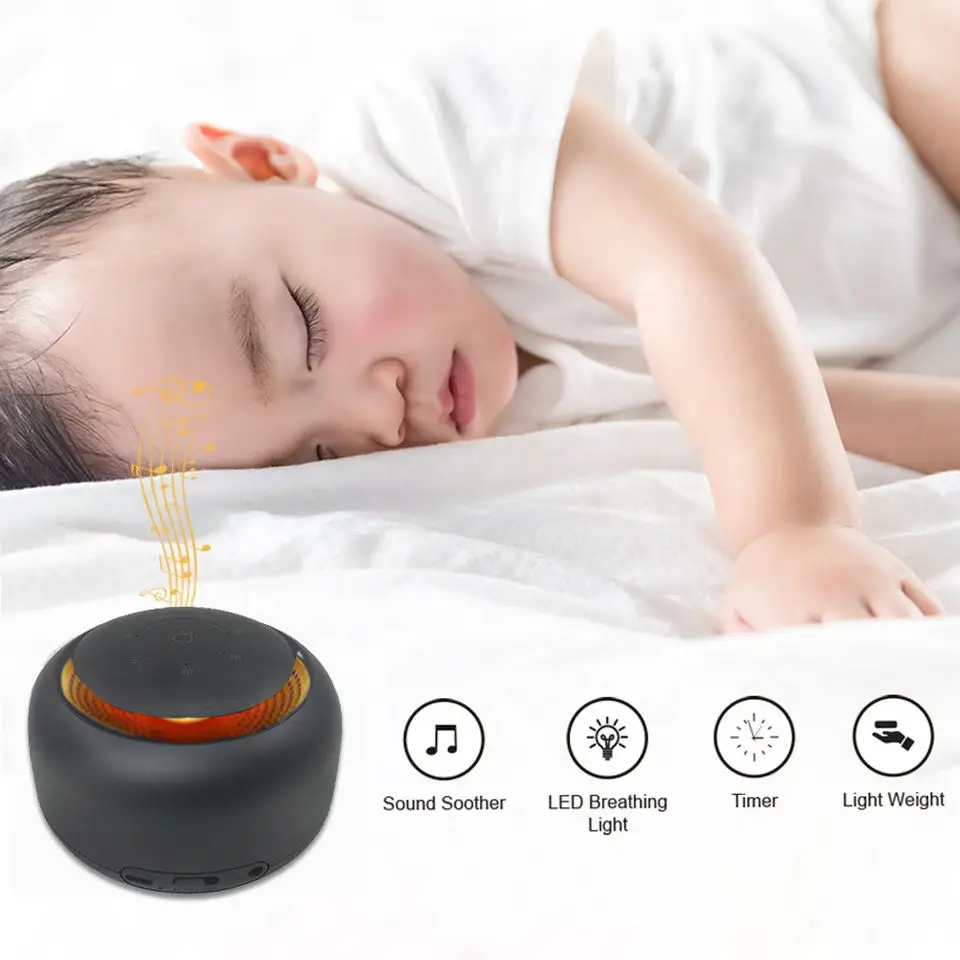 with alarm clock support customization Portable baby white noise machine