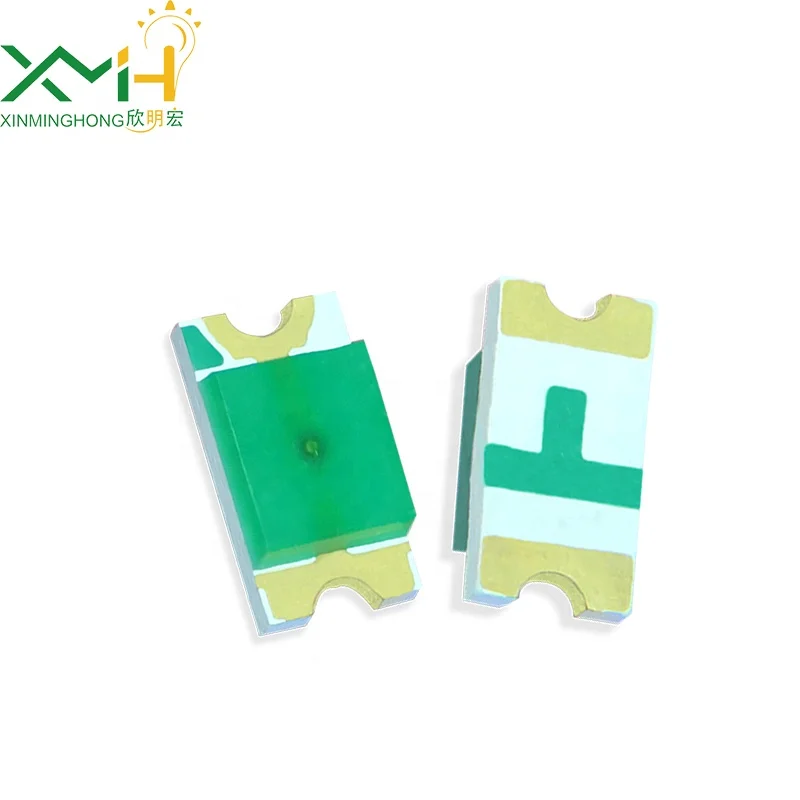 high-quality 1206 package Yellow-Green Diffused Lens SMD LED, ideal for power indicators with low power consumption