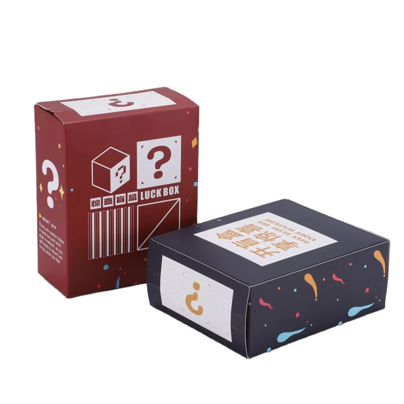 Custom Other Storage Cosmetic Food Festival Mystery Gift Packaging Paper Boxes