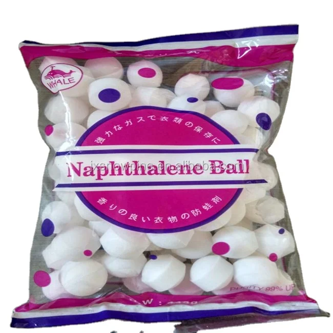 2024 household chemicals /eco friendly naphthalene balls camphor moth ball for urianl use