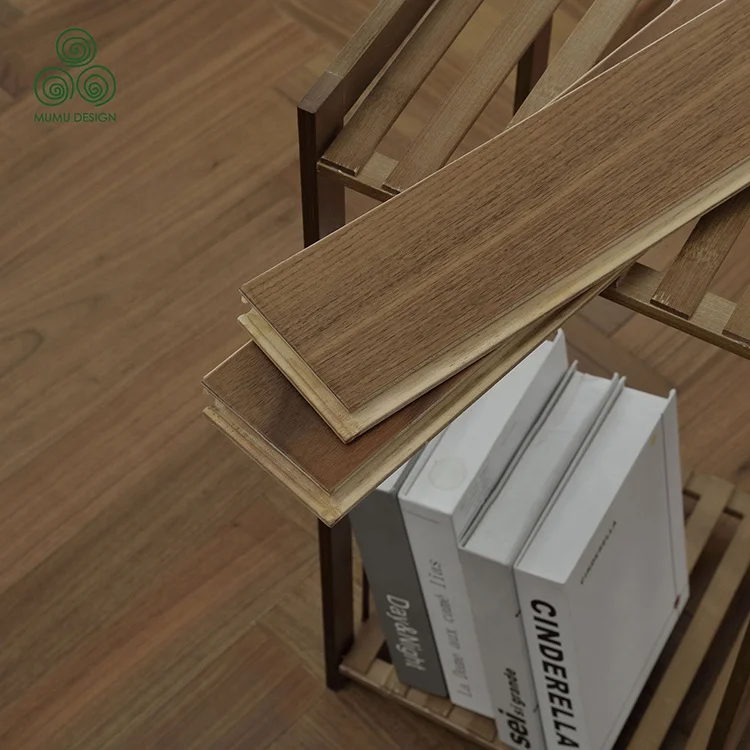 MUMU Chinese Indonesia Versailles Herringbone Parquet Hickory Oak Solid Wood Flooring Plank