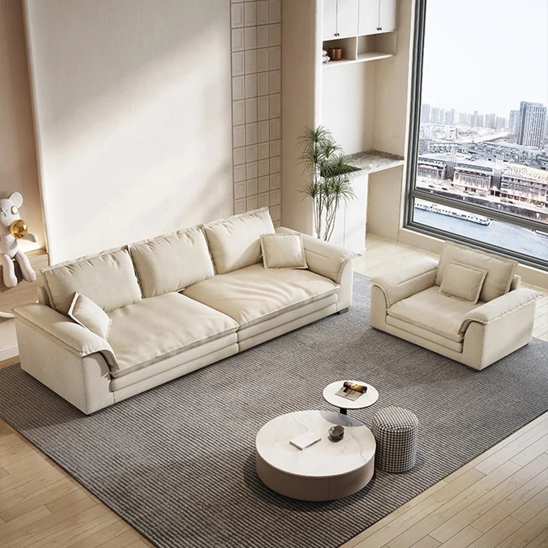 YOUTAI Modern Italian Design Living Room Furniture Genuine Leather Sofa