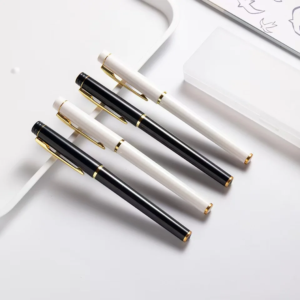 Metallic Texture Advertising Pen Neutral Logo Printing Metal Pen Gift Signature Pen