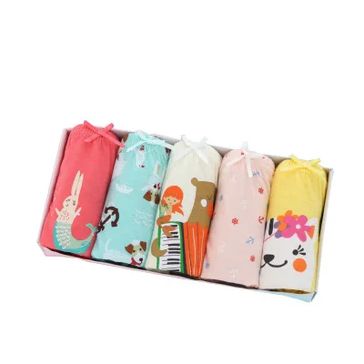 
high quality printed cute cartoon little girls cotton kids underwear for sale 