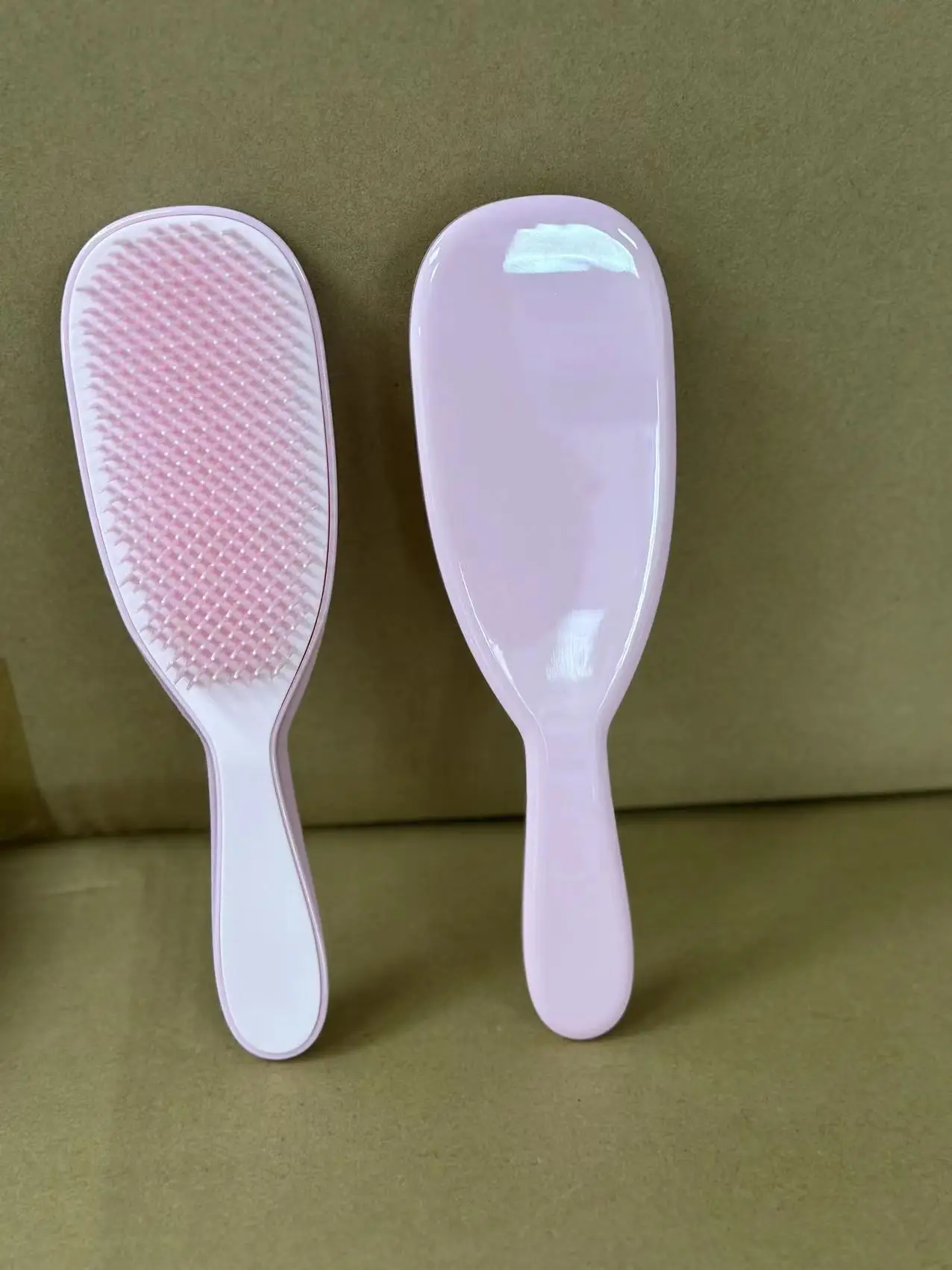 Three-Tiered Bristle Detangling Plastic Brush For Curly Hair  Plastic Hair Detangler Brush Detangling Hair Brush Comb Low Price