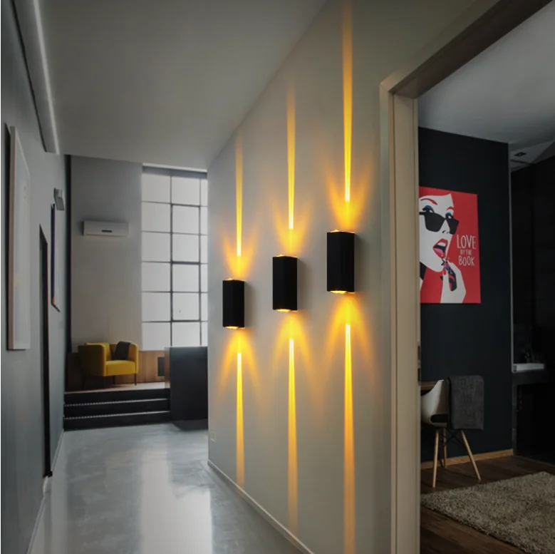 wall light for Spotlight Outdoor Waterproof Courtyard Double headed LED Wall Wash Lamp One Beam of Light Exterior  Wall Lamp