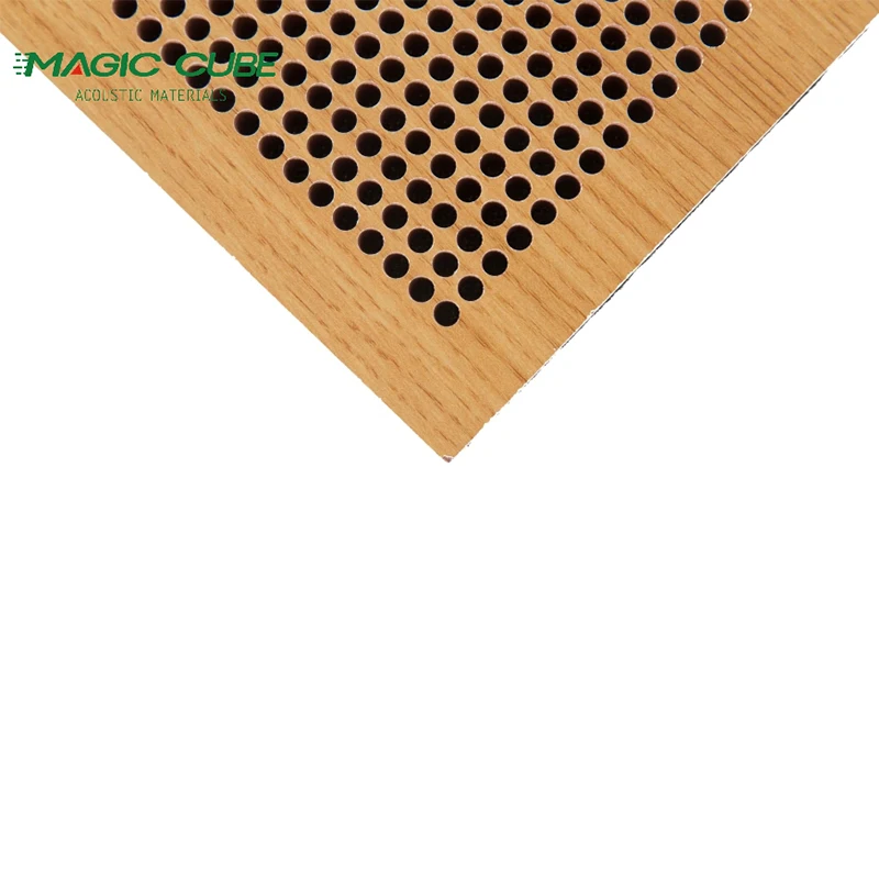 Soundproofing Wall Coverings Perforated Acoustic Wood Panel for Conference Room