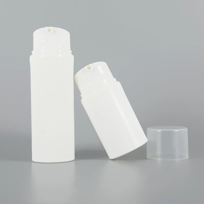New design 30ml 50ml 80ml plastic airless cosmetic bottle for lotion