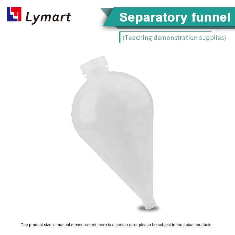 125ml 250ml 500ml 1000ml plastic separatory funnel