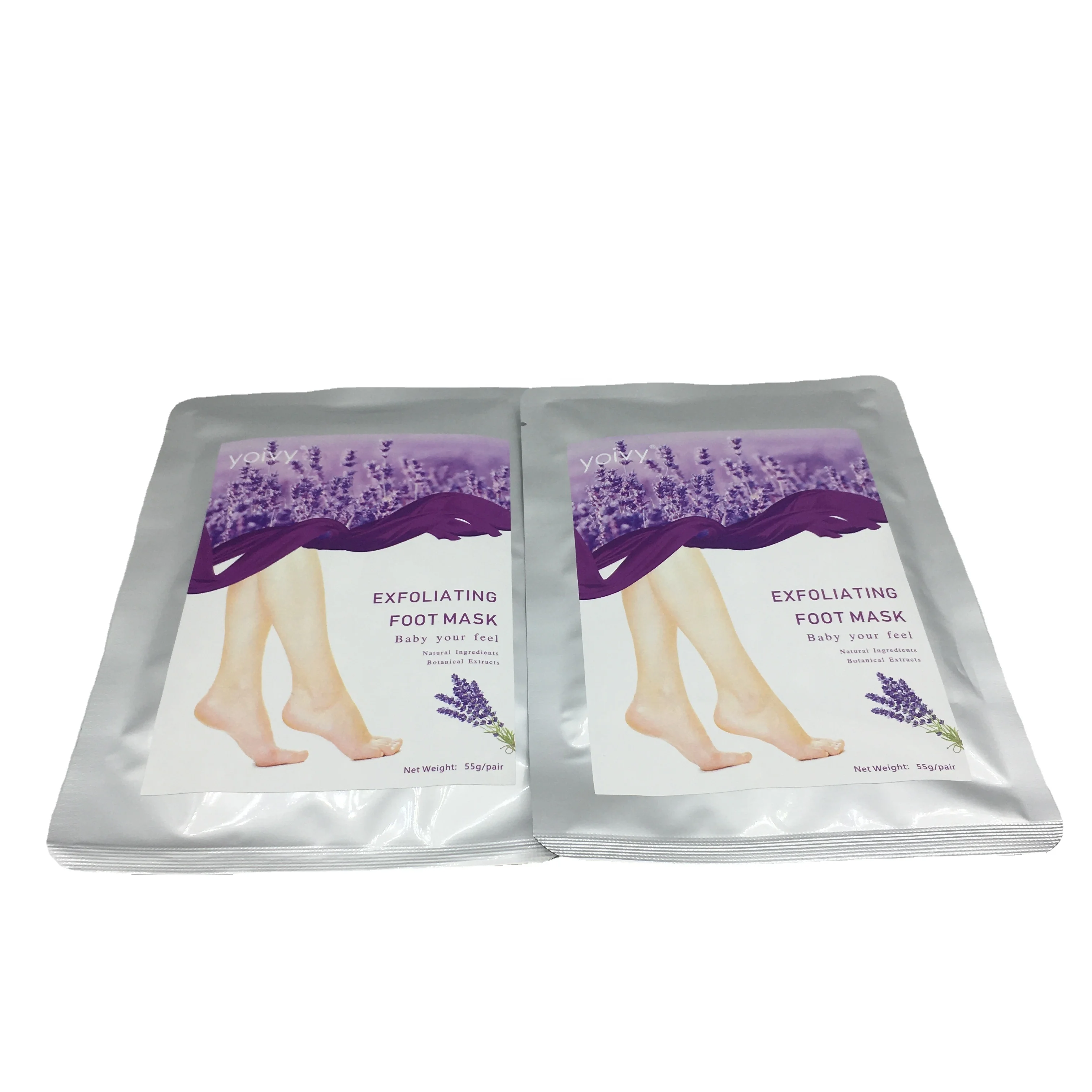 Оптовая продажа, отшелушивающая маска для ног с натуральной органической лавандой от корейской торговой марки