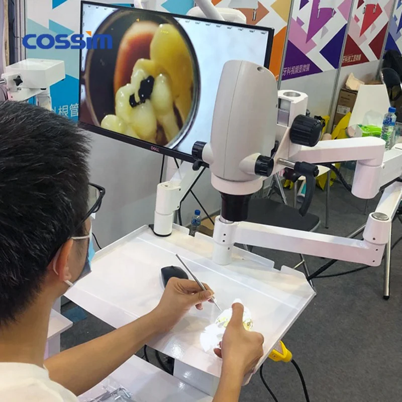 China Popular Portable Operating Dental Microscope Surgical Dental Stereo Microscope Equipment with Built-in Digital Camera
