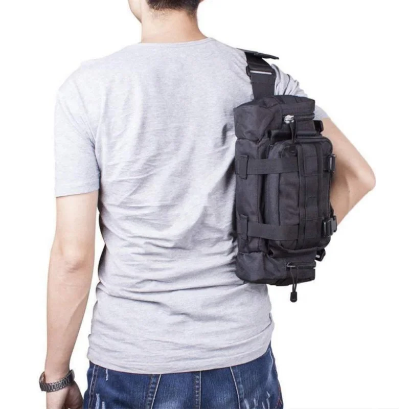 Outdoor Portable Multi-function Fanny Fishing Storage Pack Fishing Tackle Bag with Adjustable Waist Strap