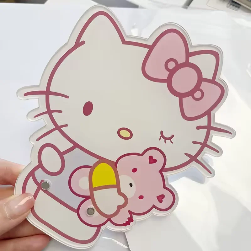 wholesale hello kitty cat butterfly magnetic lash pallet tile custom acrylic lash extension tile lash tiles with cover