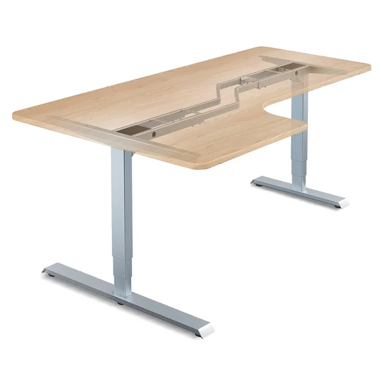 Height Adjustable Lift Mechanism Lift Top Table With Rectangle Desk Table