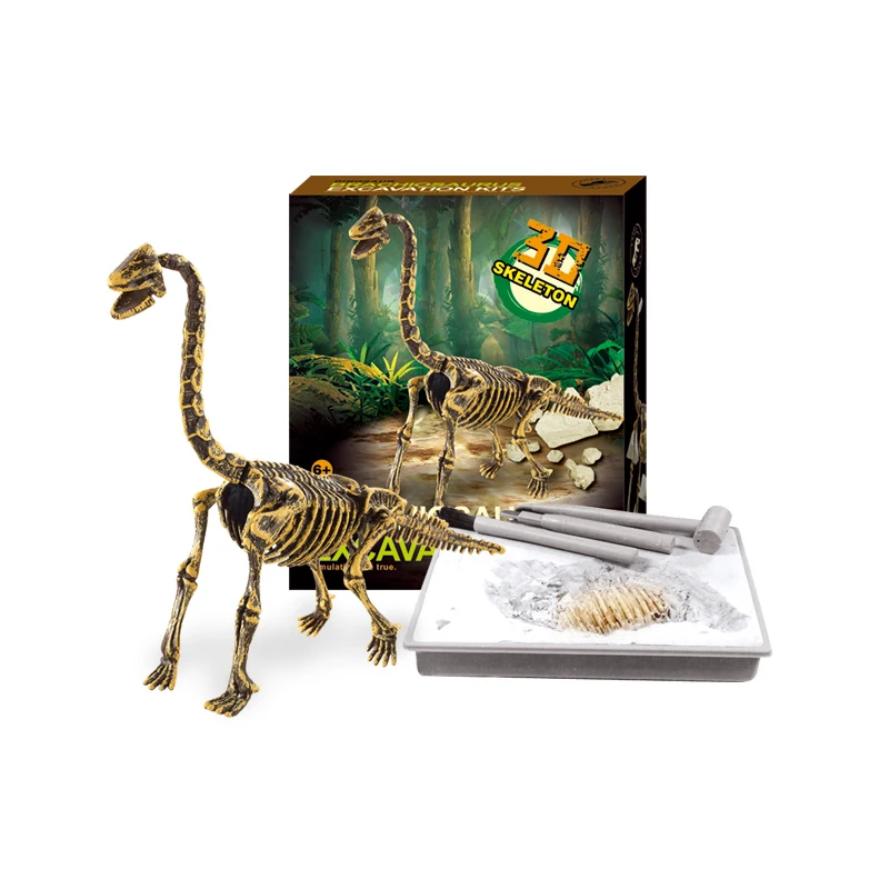 Dig It Out Game Science Archeology Kit Diy Dinosaur Skeleton Educational Toy Kids Children