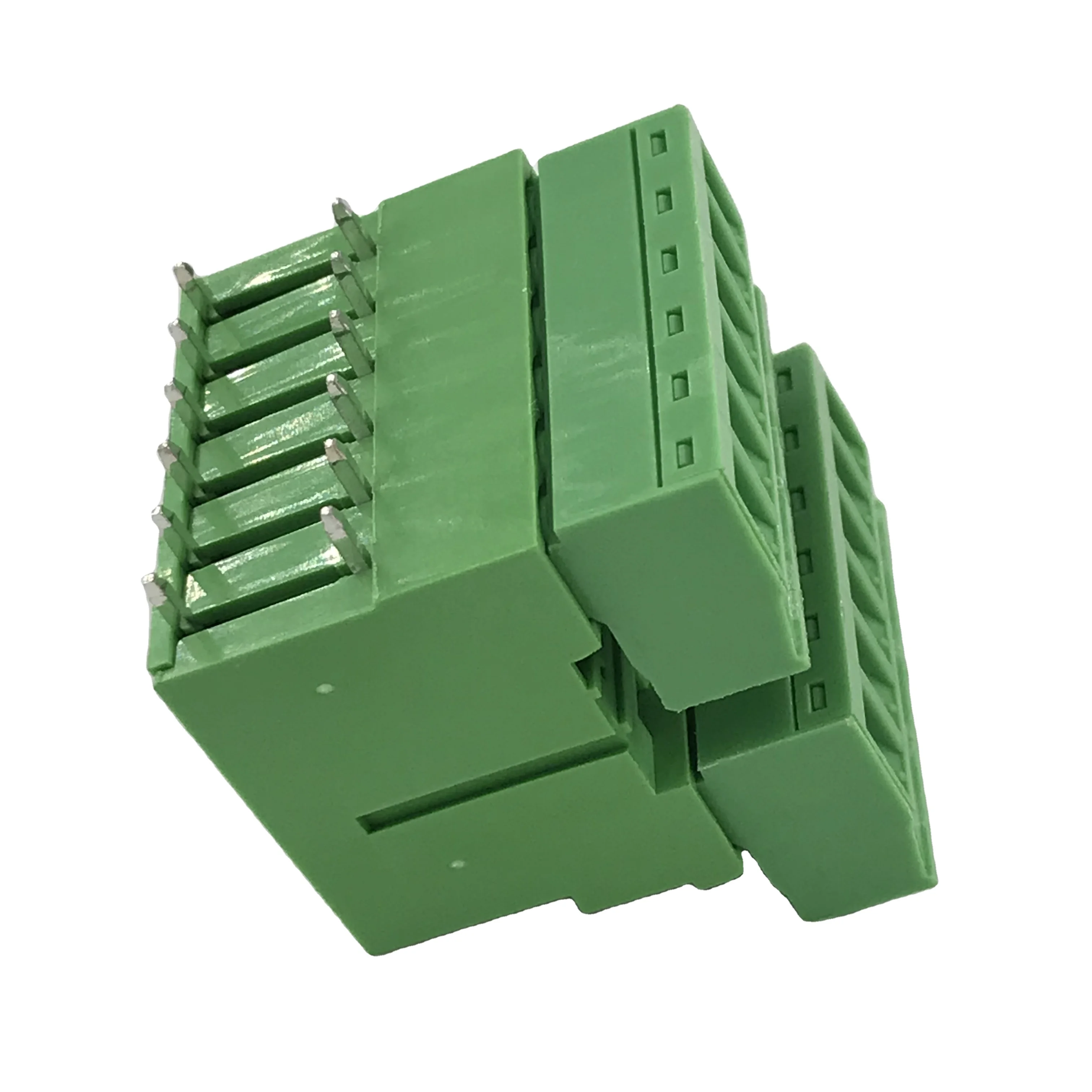 Двухрядный подключаемый клеммный блок печатной платы с шагом 5,08 мм, двухслойный прямоугольный штырь, штекер и гнездо