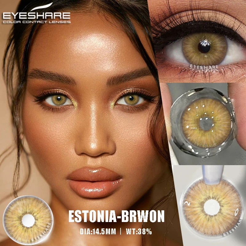 Eyeshare Factory Outlet Gray Colored Eye Contact Lenses Wholesale Natural Eye Make Up Soft Color Contact Lens Cosplay Lenses