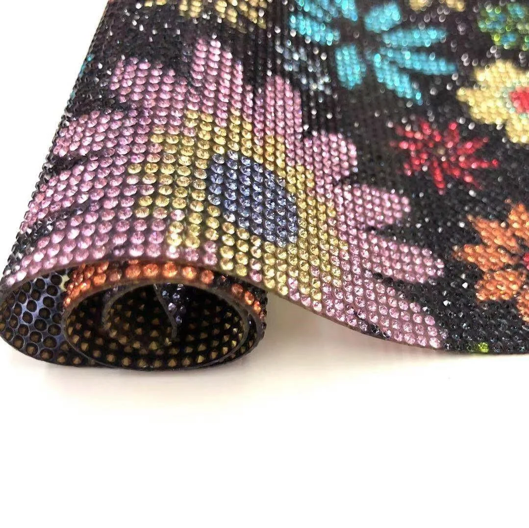 pink light rose Self Adhesive Glue Back sticker glass Rhinestone Sheets