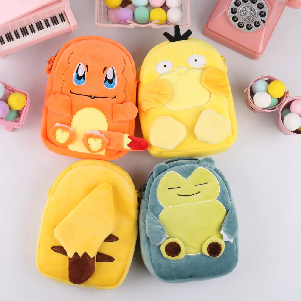 Wholesale Amazon Hot Sale Pikachu Plush Pokemons Purse Pocket Pokemoned Bag Pikachu Pocket Pokemons Coin Purse
