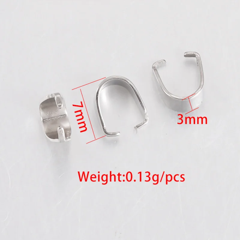 3*7mm 100pcs/bag stainless steel bail for jewelry making Stainless Steel Findings