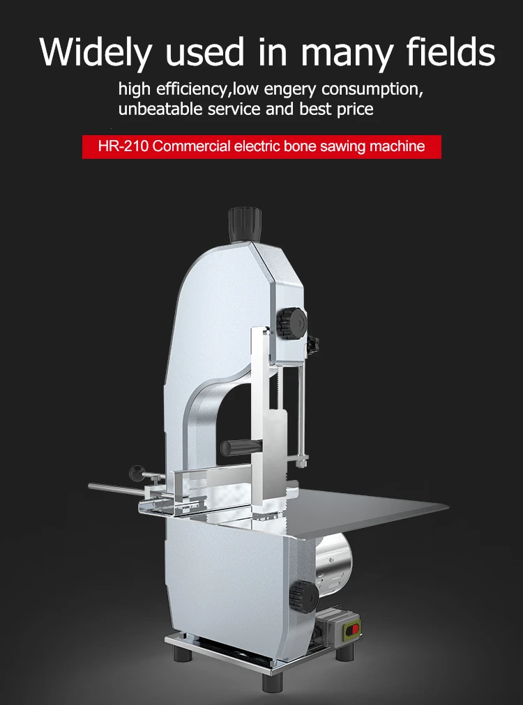 Машина для резки костей пилы для мяса с колесиком 210 мм