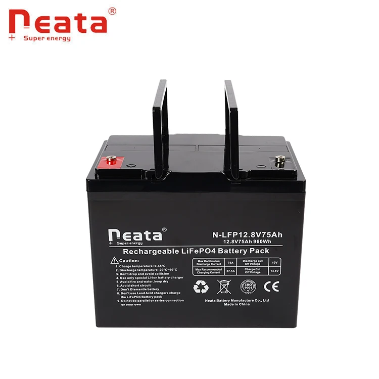 Life Portable Commercial LiFePO4 12V 75Ah Lithium Energy Storage Battery Pack For Household Energy Storage lithium battery