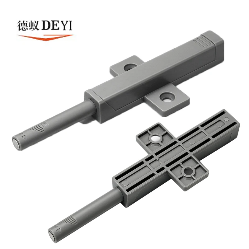 Aluminum alloy cabinet door rebound drawer concealed heavy-duty press device wardrobe door strong magnetic handle back Ejector