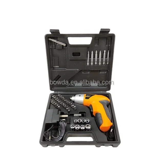 45 pcs Li-ion Ni-Cd battery cordless screwdriver set hand tool set