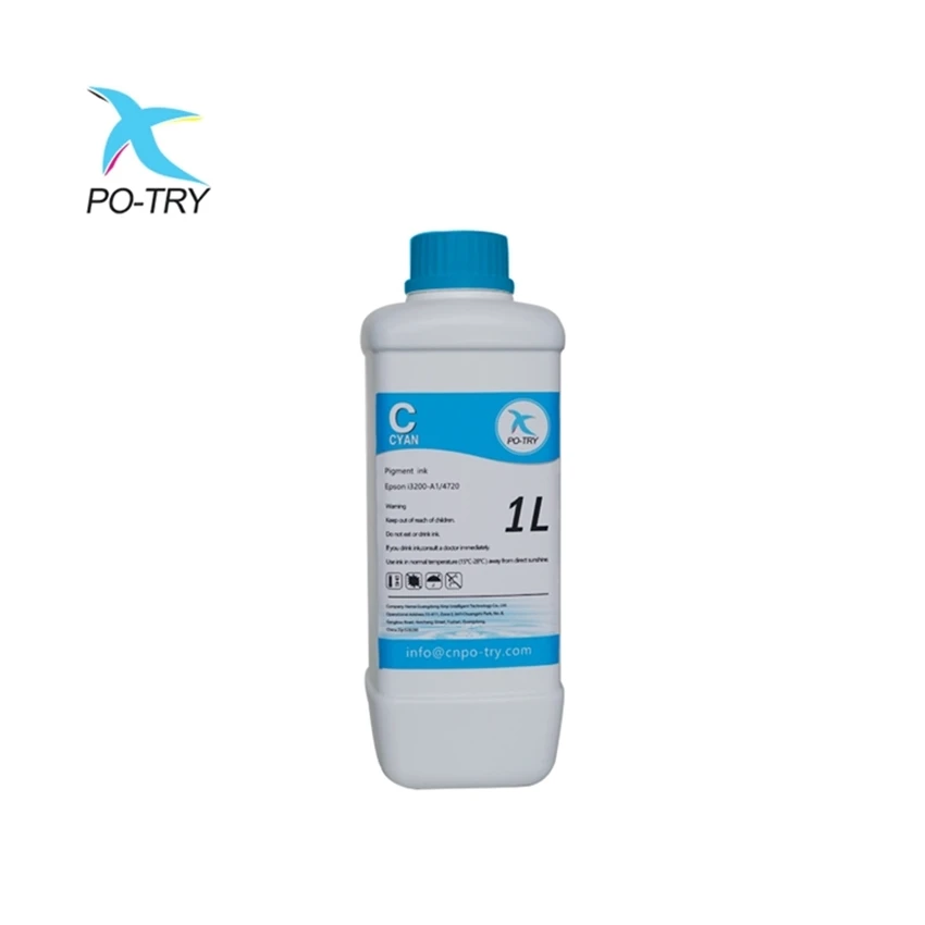 PO-TRY 1000ml DTF pigment heat transfer pet film ink Textile Printing Ink DTF Ink