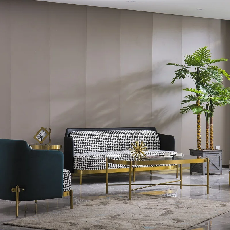 
China Manufacturer Customize Small round black glass metal leg coffee table 550mm height 