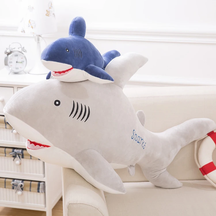 Factory Custom plush shark toy Simulation Stuffed animal shark toy soft animal plush pillow toy