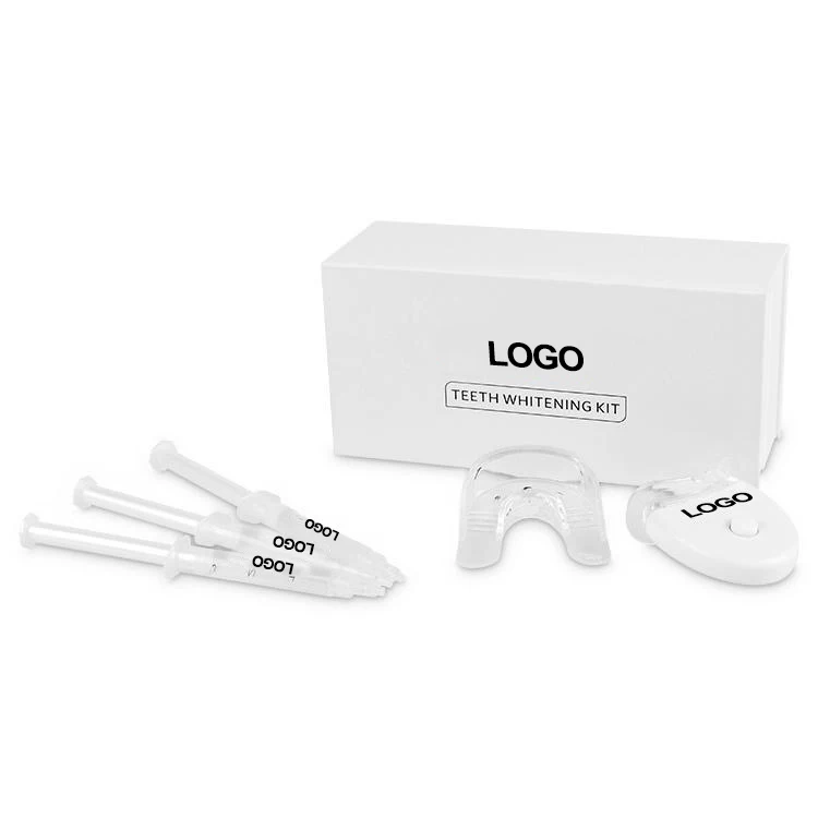 CE approved non peroxide private labels LED Cold Light home kit teeth whitening kit customized